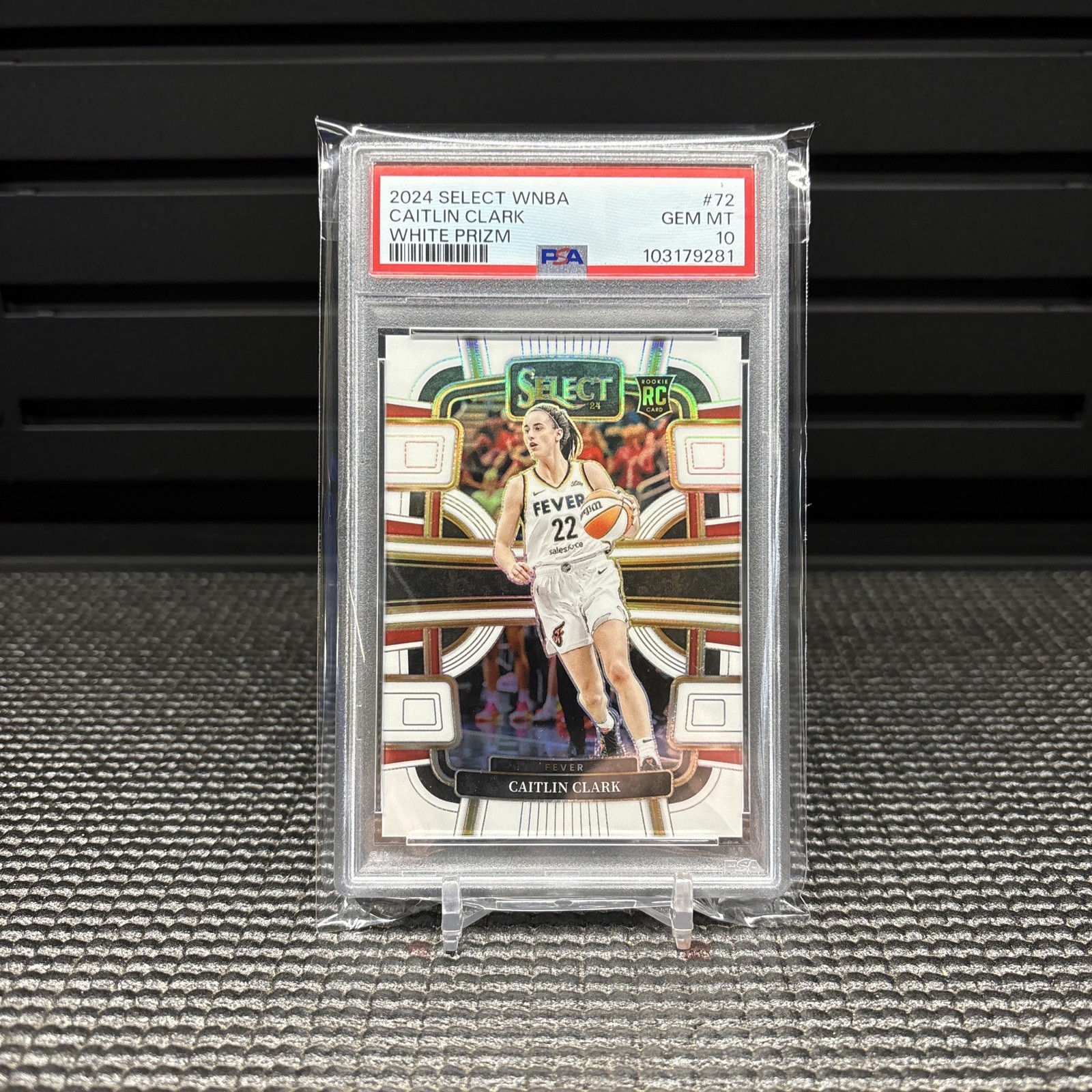 2024 Caitlin Clark Panini Select WNBA #72 White Prizm 4/99 RC PSA10 GEM MT Fever
