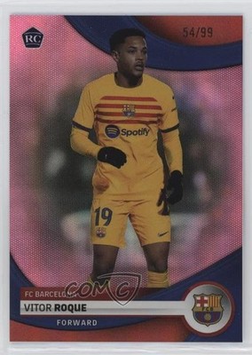 2023 Topps FC Barcelona Team Set Pink Foil 54/99 Vitor Roque #2 Rookie RC 0oc7