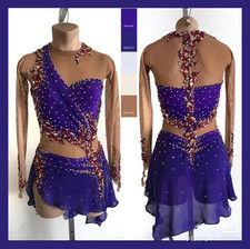 ice figure skating competition dress Gymnastics costume dance Dress dyeing