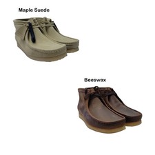 Clarks Men's Wallabee Premium Beeswax Leather Boot Chukka