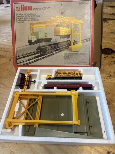 TERMINAL DE CONTENEDORES OPERATIVOS LIMA 4173 HORNBY BACHMANN CALIBRE OO/HO COMO NUEVO ASPECTO DIFÍCIL DE ENCONTRAR | Zustand: New