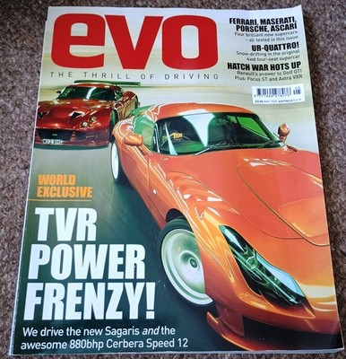 EVO Magazine #79 May 2005 feat. Sagaris, Cerbera Speed 12, supercar test