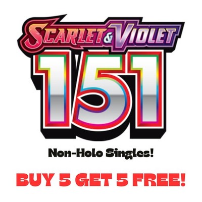 Pokémon TCG SV: 151 Singles Pack Fresh / NM - Buy 5 Get 5 FREE!