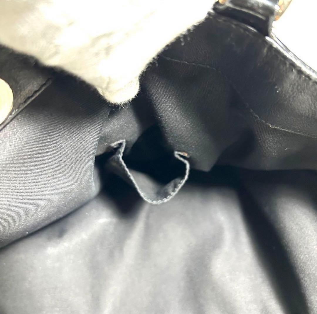 GUCCI Abbey Enamel Tote Bag Black Authentic Ladies Fashion Handbag thumbnail 11