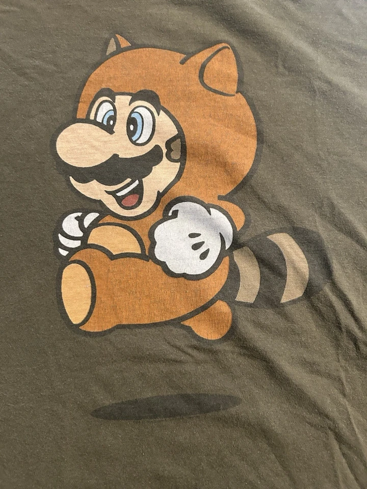 Camiseta De Colección Mario XL Bay Island Y2K Tanuki Nintendo Videojuegos Juegos Foto 3 de 4
