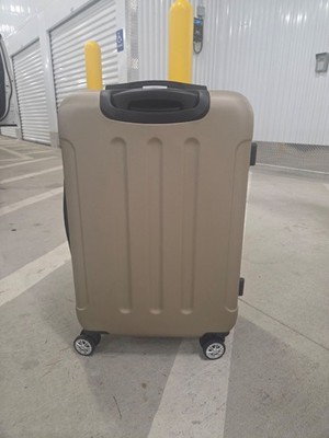 Hard Shell Spinner Luggage PC+ABS 4-Wheel Travel Beige