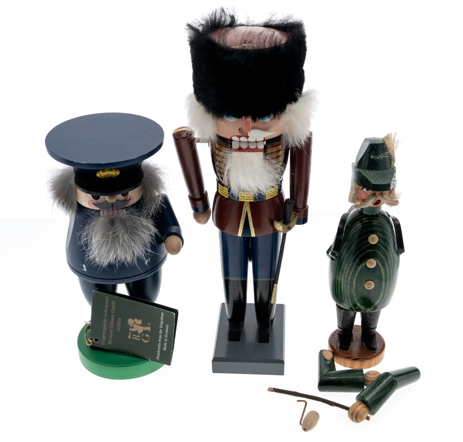 Lot of 3 German GDR Soldier Nutcrackers