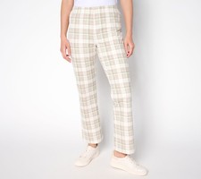 Susan Graver Women's Plus Sz Pants 2X Weekend Printed Multi-colored A696237