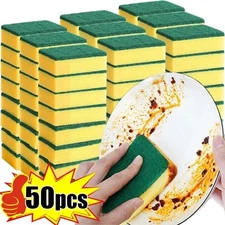 Double-Sided Magic Cleaning Sponge Rust Remover Scrub Brush Kitchen Cleaning