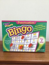 Punctuation Bingo Game Board Game Learning Elementary School Home Schooling