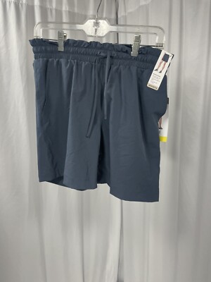 NEW Mondetta Women's Stretch Woven Utility Active Shorts India Ink Blue Small