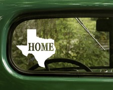 2 TEXAS MAP DECALs Home Sticker For Car Truck Laptop Rv Window Bumper 4x4 Boat