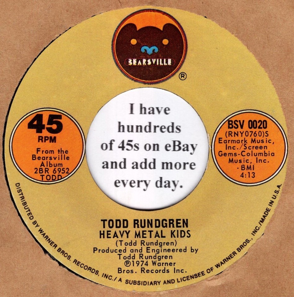 Todd Rundgren NM 45 rpm