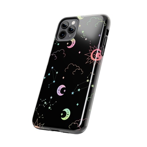 Celestial Phone Case, Moon and Stars iPhone 11-13 Model, Space Design, Galaxy - 第 44/45 張圖片