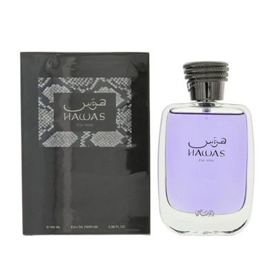 Hawas by Rasasi 3.38 Oz Eau De Parfum Spray Box for Men