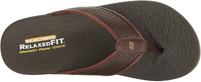 Men's Size 8 Skechers Relaxed Fit PELEM - Emiro Flip Flops 65093 Memory Foam for sale online | eBay