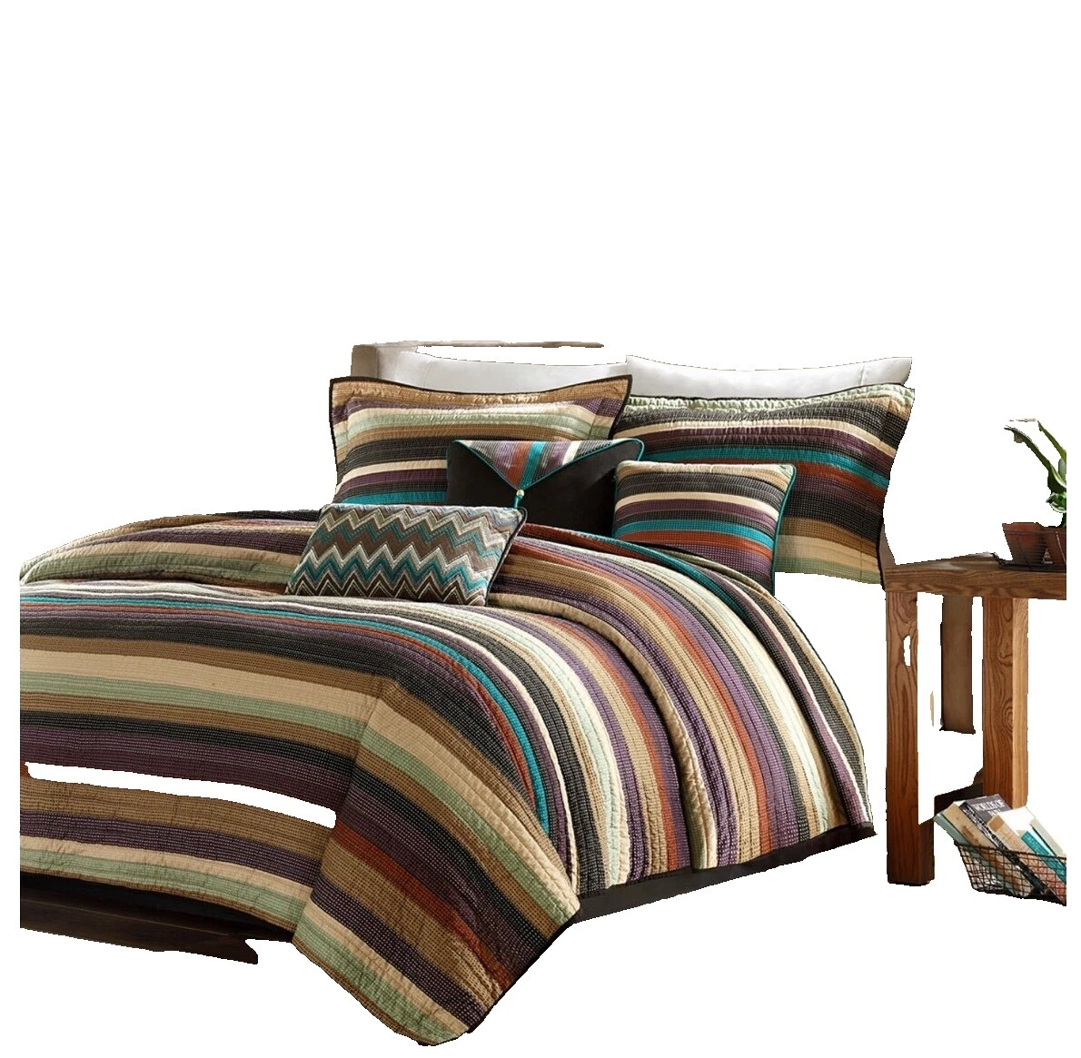 Rayas Reina Southwestern Edredones, colchas y cobertores para cunas