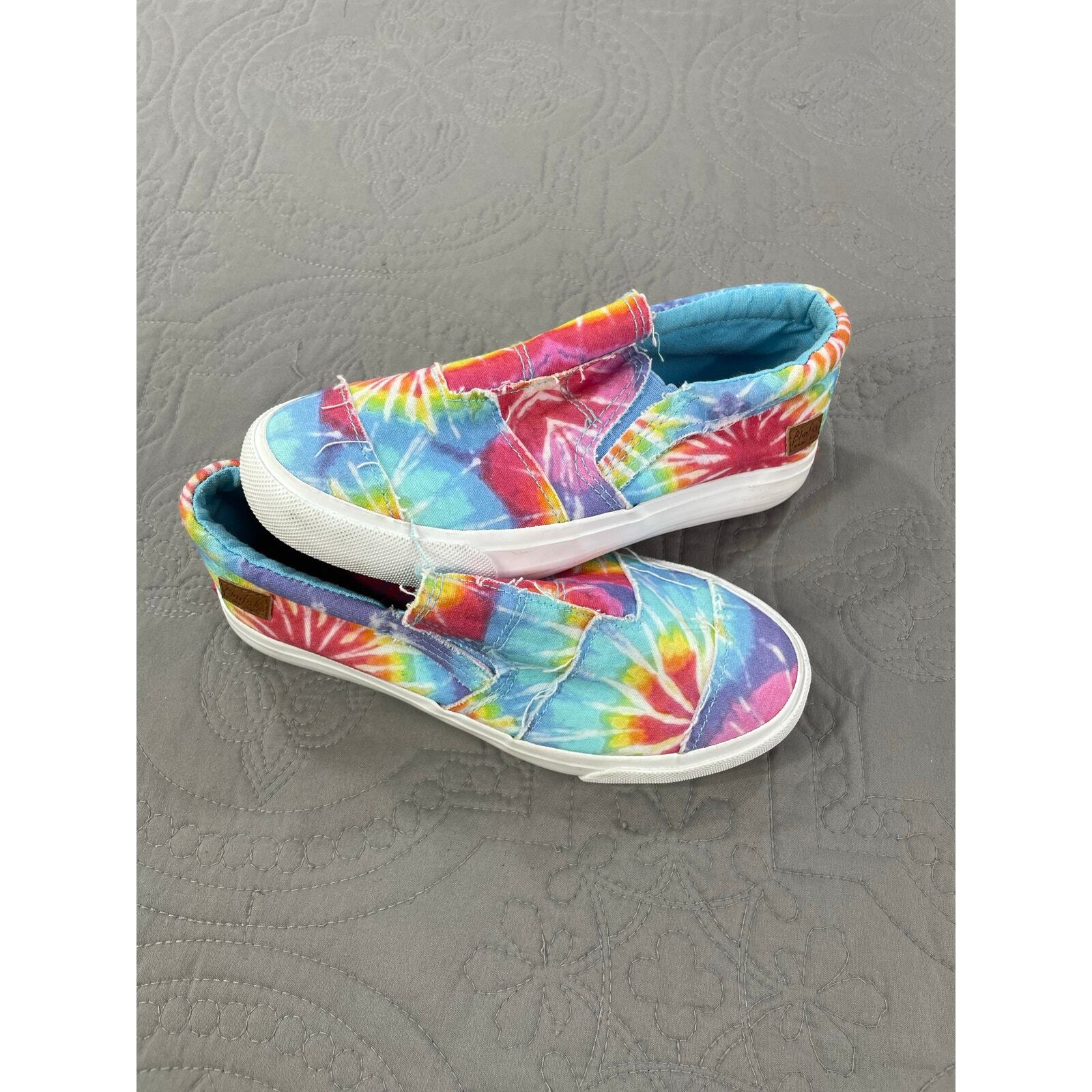 Blowfish Malibu Kids Shoe Girls 1 Tie Dye Multi Color Slip On No Tie Sneaker