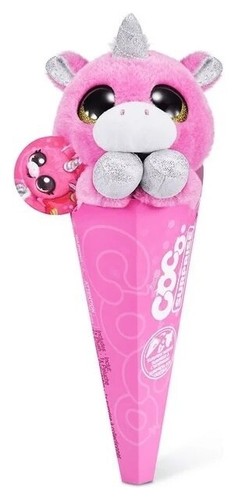 Zuru Coco Surprise Cone Spritz The Unicorn Plush Animal Toy + Mini Surprise