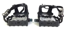 Joroto XM15 Indoor Cycle Bike Pedal Pair Set with Toe Cage
