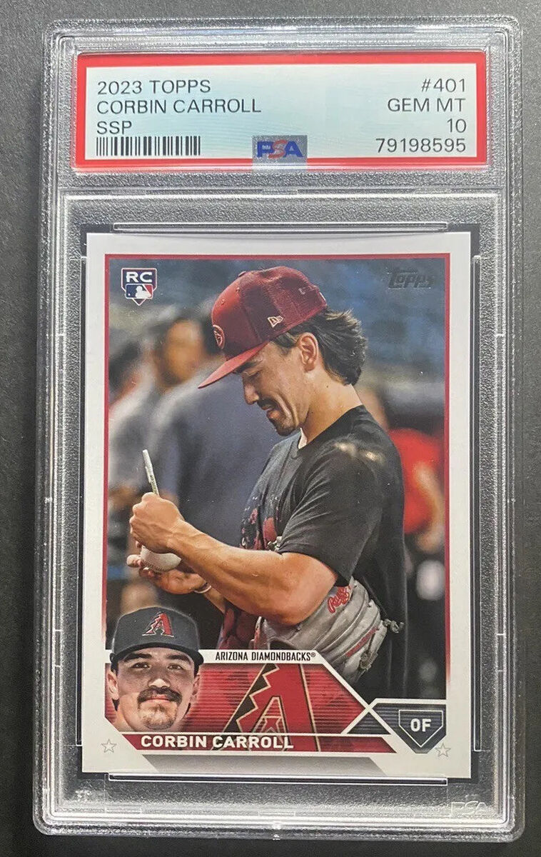 2023 Topps Golden Mirror SSP #401 Corbin Carroll PSA 10 Gem 2023 Topps Golden Mirror SSP #401 Corbin Carroll PSA 10 Gem