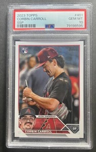 2023 Topps Golden Mirror SSP #401 Corbin Carroll PSA 10 Gem Mint Diamondbacks