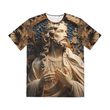 All Over Print AOP T Shirt Jesus Christ Christian Religious Jesus Tee Church