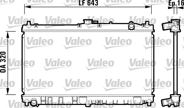Valeo 734119 Radiateur pour résoudre les fuites de liquide et surchauffes