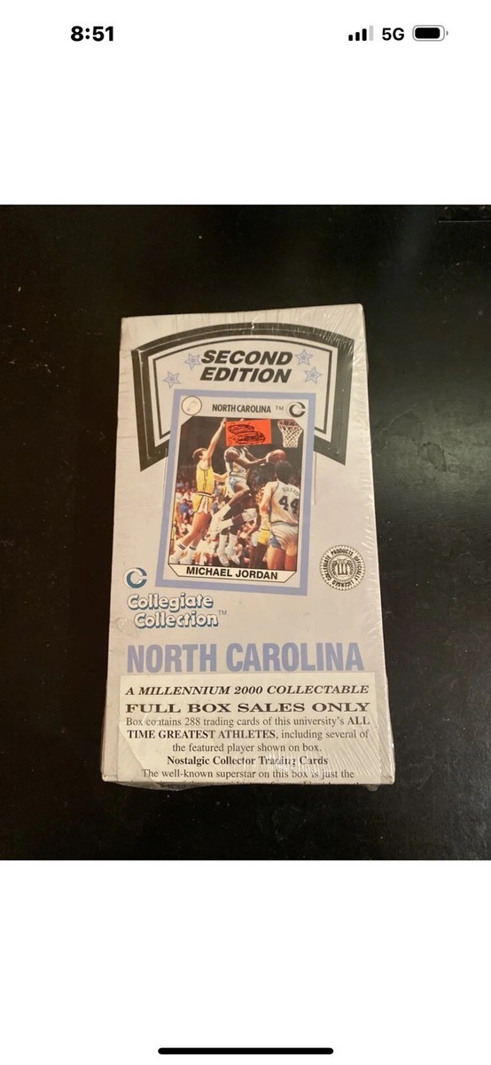 north carolina trading cards first edition EMPTY 1989 Box w/James Wort  Chester's Finds Immerse Yourself In The Rich History Of Unc Basketball 1989 Collegiate Collection North Carolina