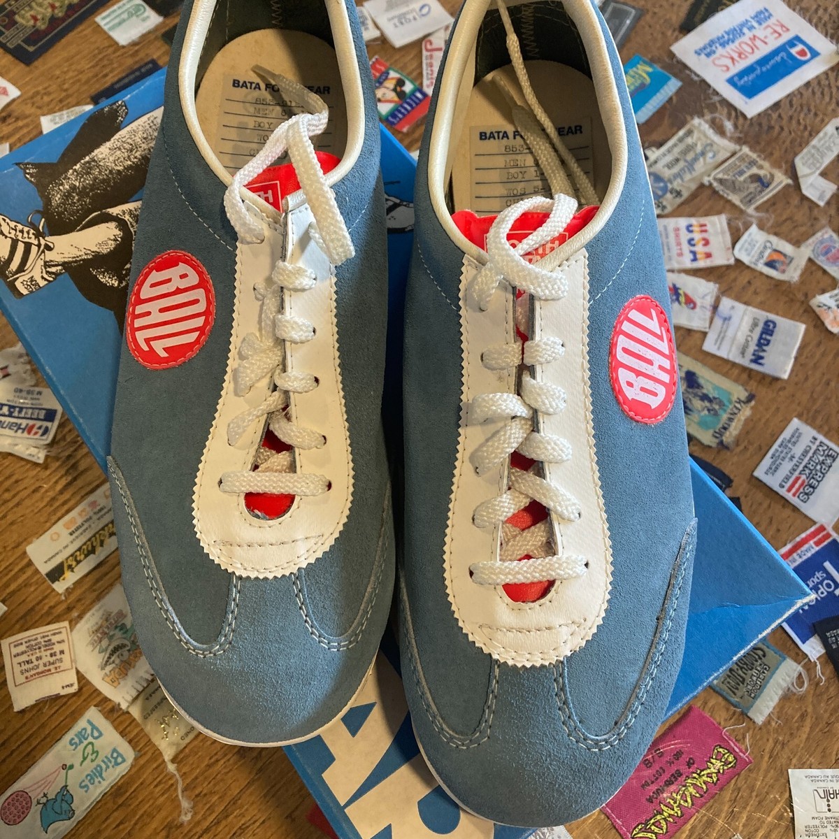 Rare 1970s Deadstock North Star Ball Sneakers Bata Shoes New Old