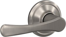  Lot of 6 Schlage F10 VLA 619 Avila Door Lever, Passage Lock, Satin Nickel
