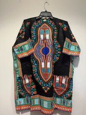 African clothing for men-Dashiki M-5X black