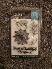 Hero Arts PolyClear Christmas Stamps, Poinsettia Arrangement