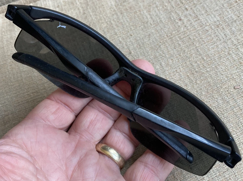 BAD LENSES Puma PU14706A GR Sunglasses Frame 68-16-130 Black Matte Wrap - Image 4 of 4