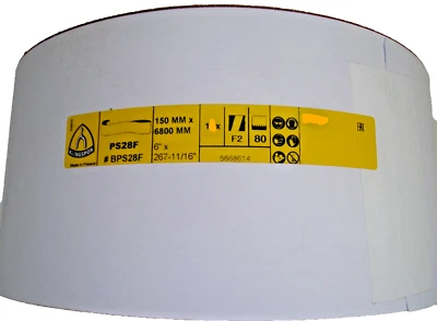 KLINGSPOR Schleifband Langband 150 x 6800 mm Schleifpapier Korn 80