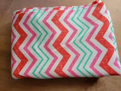 Waverly Inspiration Screen print Chevron Linen Cotton Blend Fabric 44''W x 2 yard