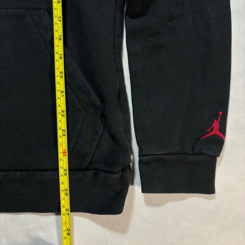 Air Jordan Hoodie Sweatshirt Mens Small Jumpman Fleece Pullover Black Red BQ5651 - Picture 7 of 9