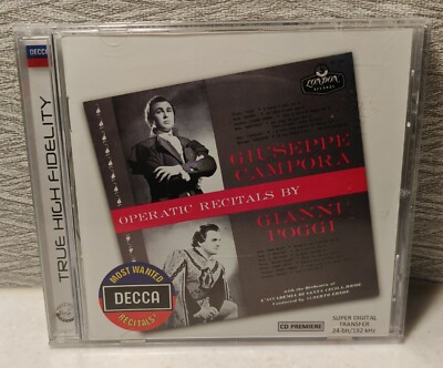 Operatic Recitals - Giuseppe Campora & Gianni Poggi - Decca 2 CD 
