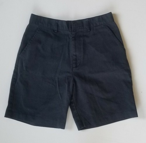School Uniform Navy Shorts Adjustable Waistband Sz 12H 65% Polyester 35% Cotton