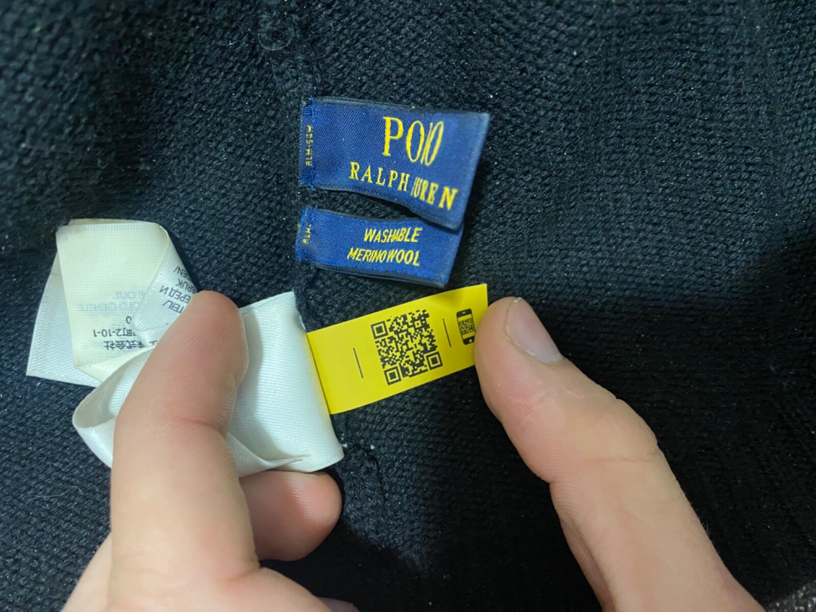 Cappello pony firmato Polo Ralph Lauren in lana