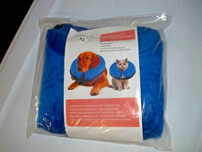 DOG Inflatable COLLAR SOFT SIZE x- Large Blue Anti-Lick Protective Wound New