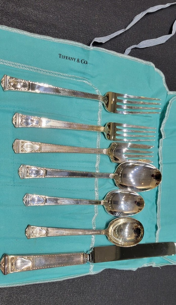 Tiffany & Co. Sterling Silverware Faneuil 7 Piece Set