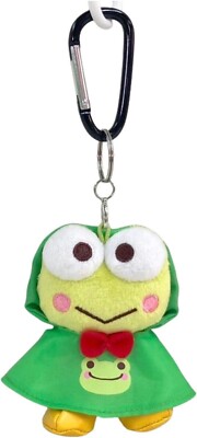Sanrio Character Kero Kero Keroppi x Pickles the Frog Mascot Chain (Rain Poncho)