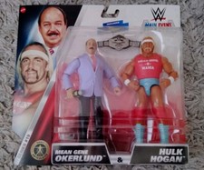 2024 MATTEL~WWE MAIN EVENT~MEAN GENE OKERLUND & HULK HOGAN~NIP~6