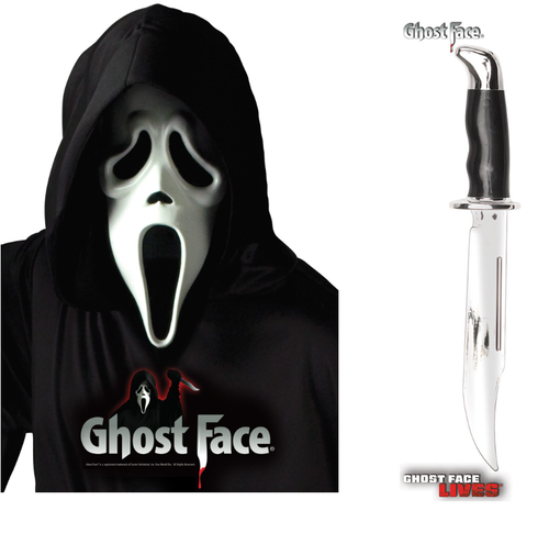 Scream Mask Knife Dagger Halloween Fancy Dress Costume Masks & Accessories - Picture 10 of 20