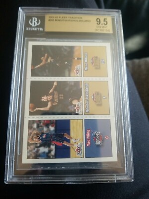 2002-03 Fleer Tradition #285 Yao Ming Rookie BGS 9.5 Nene Basketball