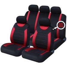 Red Full Set Front & Rear Car fits Seat Covers fits Land Rover Range Rover Evoqu