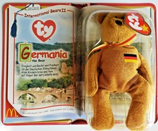 Germania the Bear Beanie Baby McDonalds TY International Bears II
