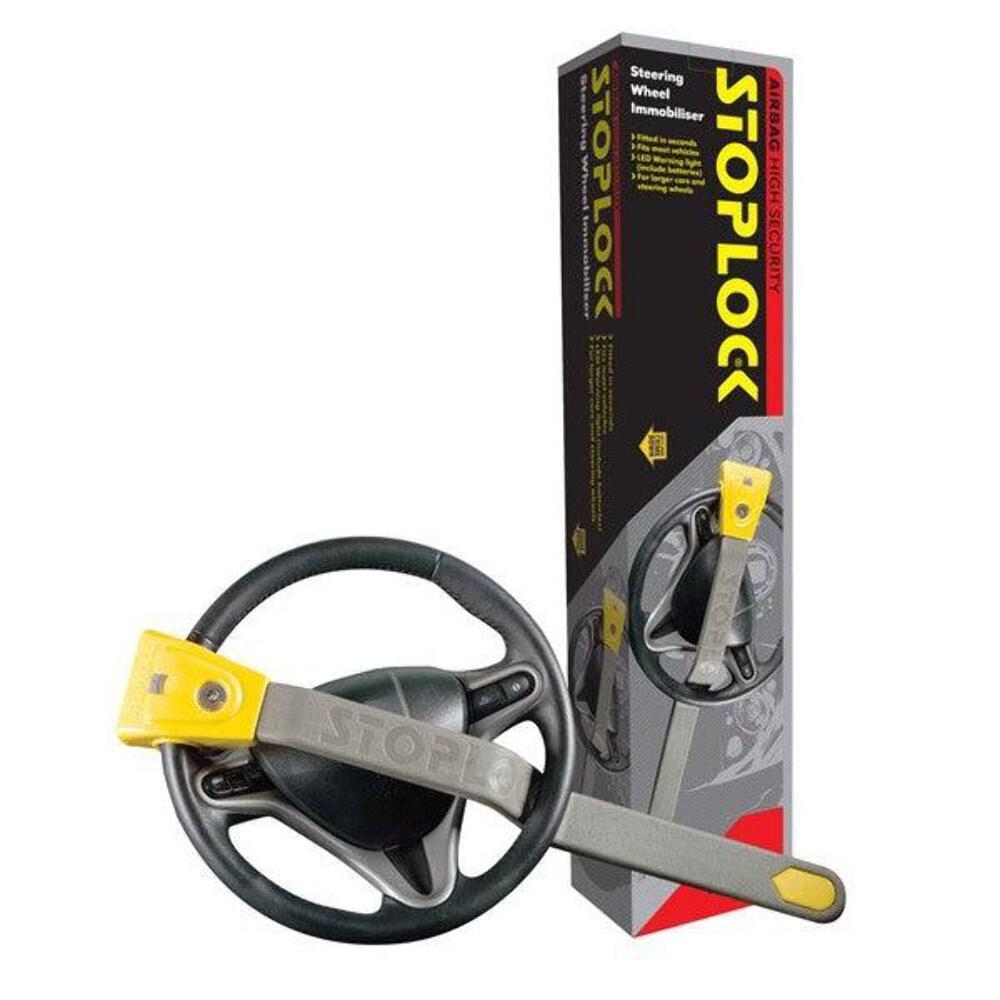 Stoplock Steering Wheel Lock - High Security Anti-Theft Protection (Airbag Compa