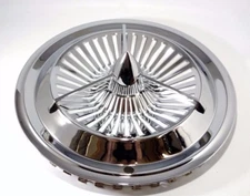 New Set of 4 14" Polara 3 Bar Chrome Bullet Spinner Jet Hubcaps Wheel Covers